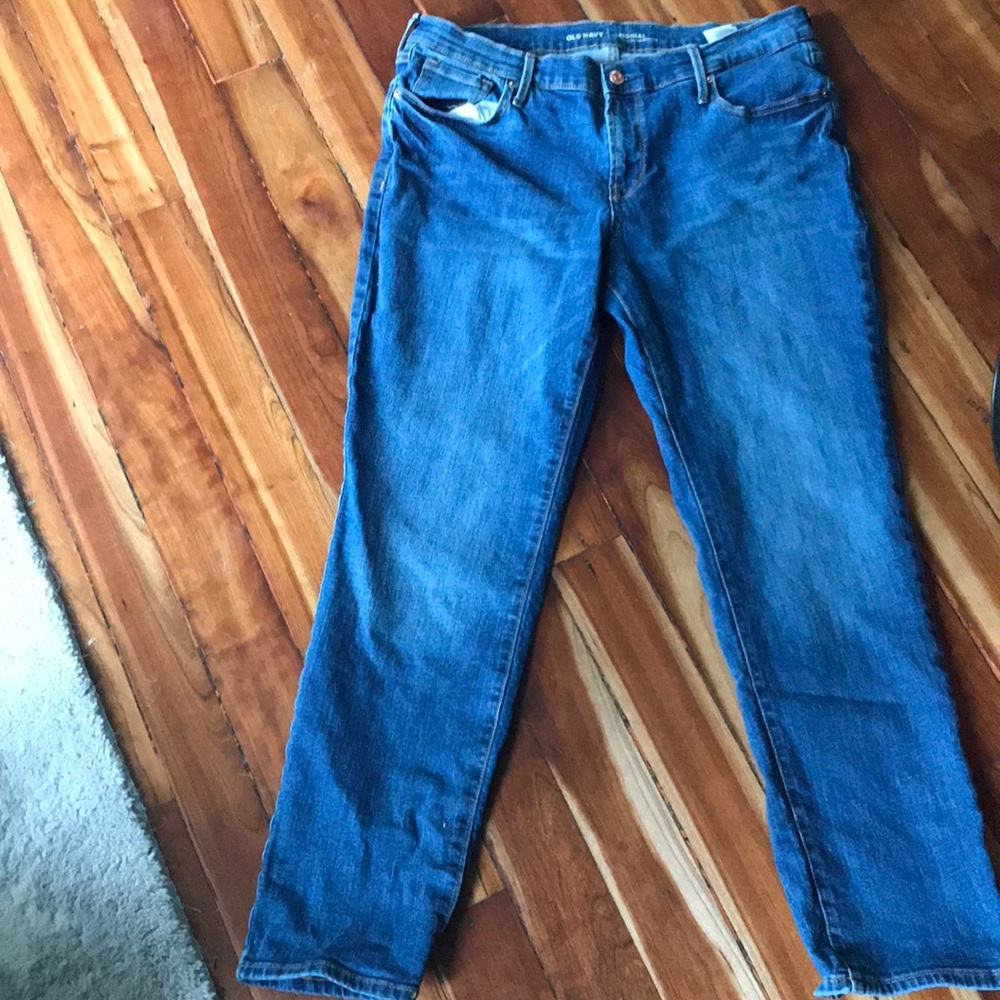Old Navy mid-rise straight leg jeans